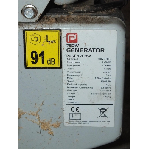 524 - A PERFORMANCE 780W PETROL GENERATOR