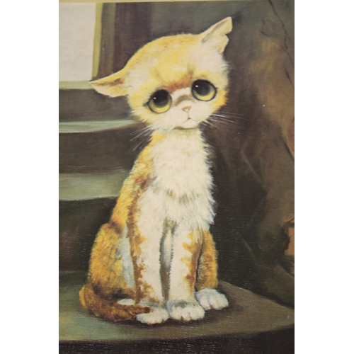 8 - A COLLECTION OF CAT RELATED PRINTS TO INCLUDE A RETRO STYLE EXAMPLE (11)