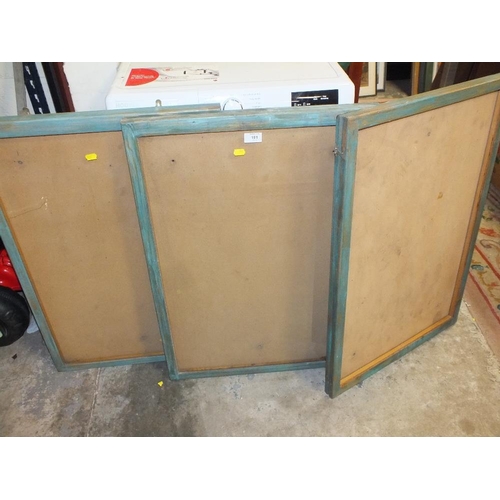 101 - THREE OUTDOOR NOTICE BOARD DISPLAY CASES (1 MISSING GLASS) 75 X 49.5 CM