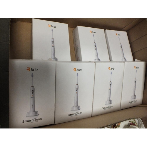 106 - SEVEN BOXED BRIO SMARTCLEAN ELECTRIC TOOTHBRUSHES