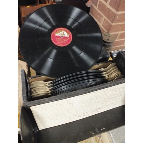 130 - A TRAY AND TWO CASES OF VINTAGE LP RECORDS, 78S ETC., TO INCLUDE CLASSICAL EXAMPLES