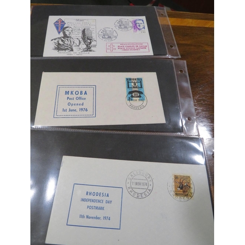 376 - A FIRST DAY COVER ALBUM CONTAINING WAR TIME STAMPS AND HISTORICAL INTEREST EXAMPLES, EARLY USA FIRST... 