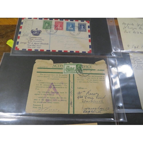 376 - A FIRST DAY COVER ALBUM CONTAINING WAR TIME STAMPS AND HISTORICAL INTEREST EXAMPLES, EARLY USA FIRST... 