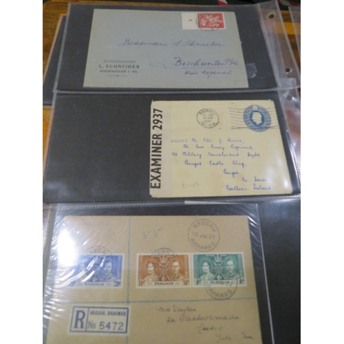 376 - A FIRST DAY COVER ALBUM CONTAINING WAR TIME STAMPS AND HISTORICAL INTEREST EXAMPLES, EARLY USA FIRST... 