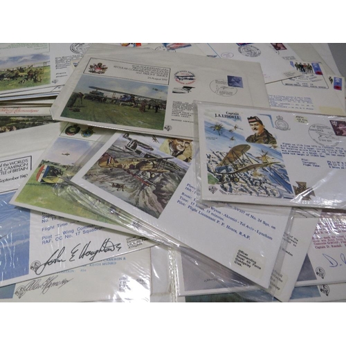 378 - A COLLECTION OF AVIATION THEMED / COMMEMORATIVE FLIGHTS 'FLOWN' FIRST DAY COVERS TO INCLUDE 16 SIGNE... 