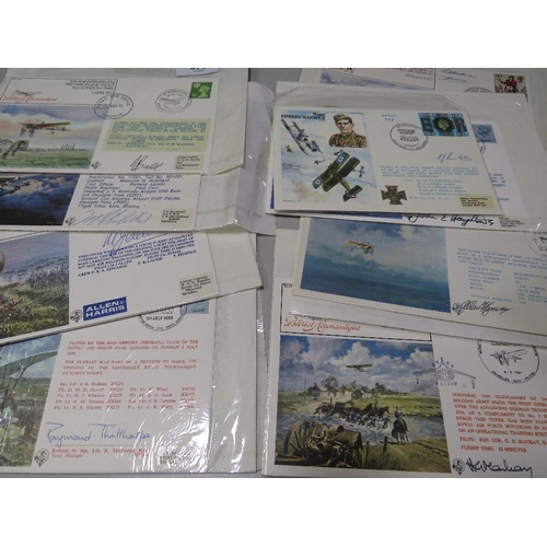 378 - A COLLECTION OF AVIATION THEMED / COMMEMORATIVE FLIGHTS 'FLOWN' FIRST DAY COVERS TO INCLUDE 16 SIGNE... 