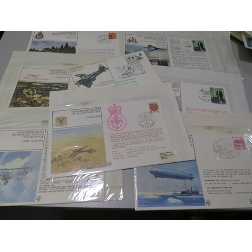 378 - A COLLECTION OF AVIATION THEMED / COMMEMORATIVE FLIGHTS 'FLOWN' FIRST DAY COVERS TO INCLUDE 16 SIGNE... 