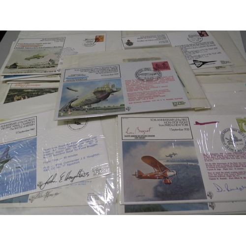 378 - A COLLECTION OF AVIATION THEMED / COMMEMORATIVE FLIGHTS 'FLOWN' FIRST DAY COVERS TO INCLUDE 16 SIGNE... 