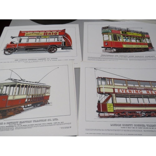 382 - A COLLECTION OF LATE 1960S EDMUND JOHNS LIMITED EDITION TRANSPORTATION THEMED PRINTS COMPRISING 11 C... 