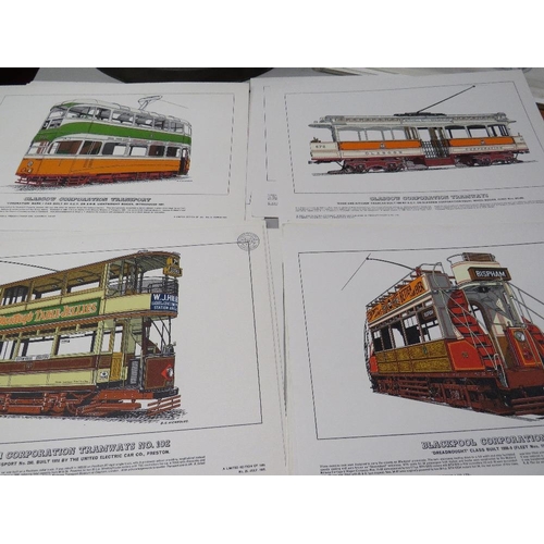382 - A COLLECTION OF LATE 1960S EDMUND JOHNS LIMITED EDITION TRANSPORTATION THEMED PRINTS COMPRISING 11 C... 