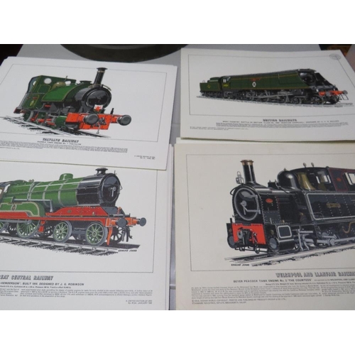 382 - A COLLECTION OF LATE 1960S EDMUND JOHNS LIMITED EDITION TRANSPORTATION THEMED PRINTS COMPRISING 11 C... 