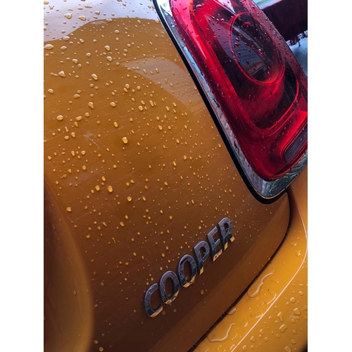 501 - A 2015 ORANGE / BLACK MINI COOPER 'DS65 URL' PETROL 1.5L AUTOMATIC, APPROX 600 MILES, MOT EXPIRED 22... 