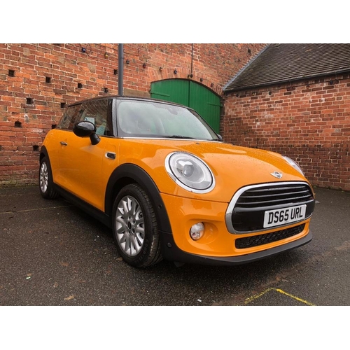 501 - A 2015 ORANGE / BLACK MINI COOPER 'DS65 URL' PETROL 1.5L AUTOMATIC, APPROX 600 MILES, MOT EXPIRED 22... 