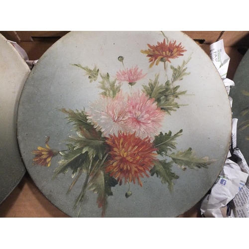 82 - A COLLECTION OF OIL PAINTINGS ON TIN, TO INCLUDE FLORAL EXAMPLES