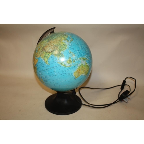 251 - A MODERN ILLUMINATING DESK GLOBE