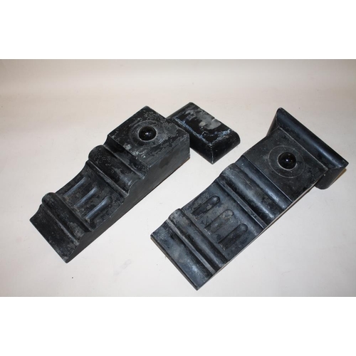 259 - A PAIR OF VINTAGE SLATE CORBELS