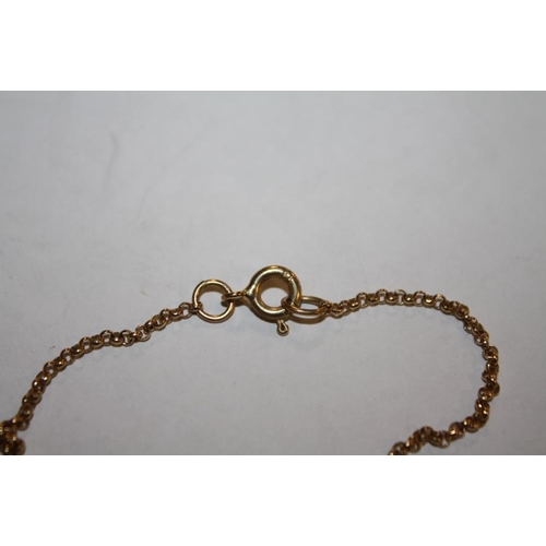 357 - A JAQUET-DROZ INCABLOC YELLOW METAL SWIVEL PENDANT WATCH ON CHAIN STAMPED 9K