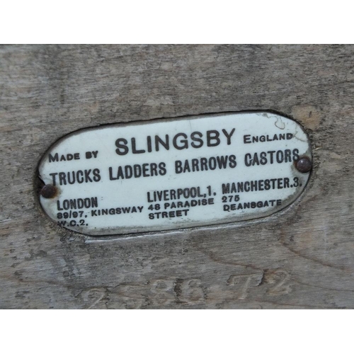 552 - A VINTAGE SLINGSBY TROLLEY 105CM X 55 CM X 95 CM