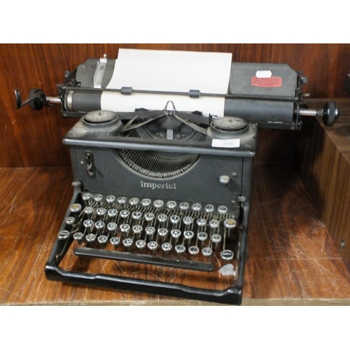 235 - AN IMPERIAL TYPEWRITER