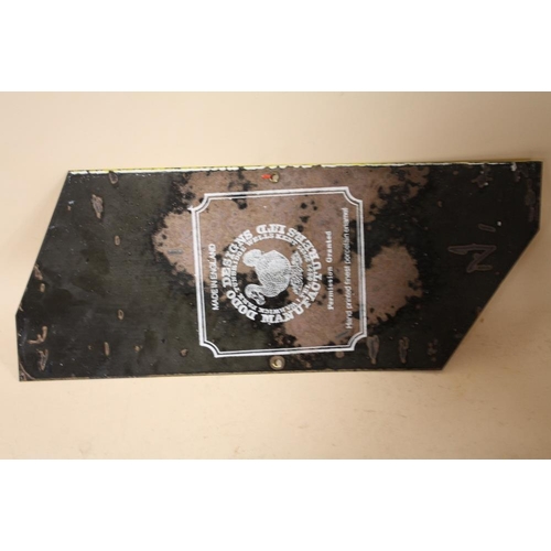 401 - A REPRODUCTION ENAMEL SWAN VESTA'S ADVERTISING SIGN