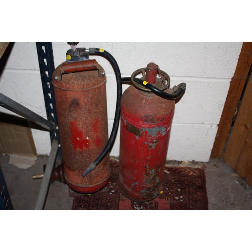 533A - TWO VINTAGE FIRE EXTINGUISHERS A/F