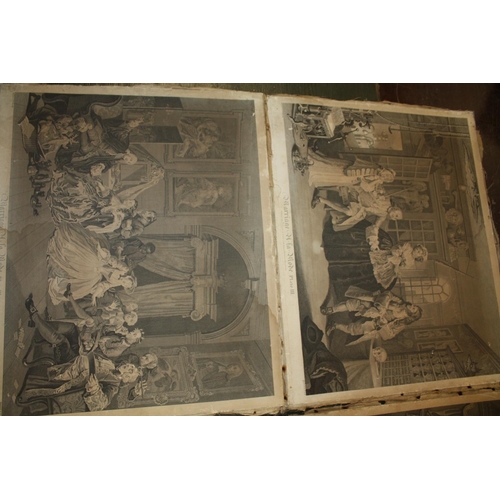 46 - A COLLECTION OF UNFRAMED ENGRAVINGS ENTITLED MARRIAGE OH-LA-MODE