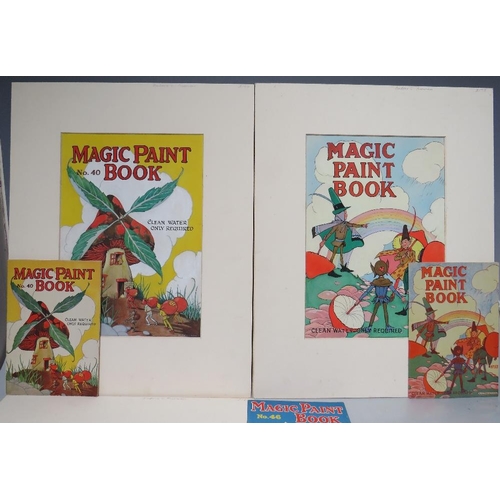 76 - BARBARA CONSTANCE FREEMAN.  Three illustrations for the covers of children's 'Magic Paint Books', no... 