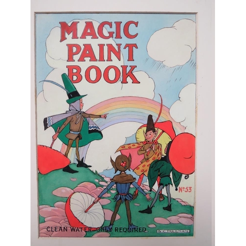 76 - BARBARA CONSTANCE FREEMAN.  Three illustrations for the covers of children's 'Magic Paint Books', no... 