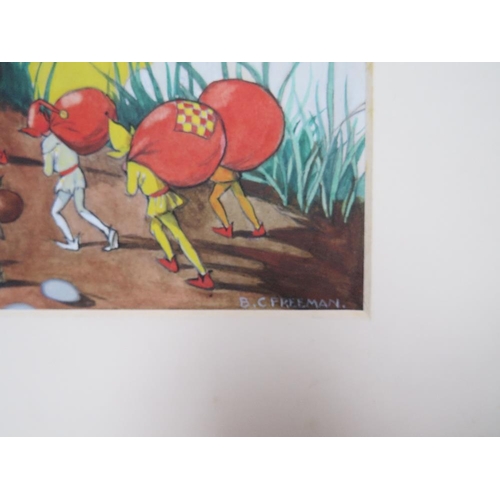 76 - BARBARA CONSTANCE FREEMAN.  Three illustrations for the covers of children's 'Magic Paint Books', no... 