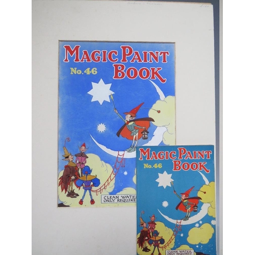 76 - BARBARA CONSTANCE FREEMAN.  Three illustrations for the covers of children's 'Magic Paint Books', no... 
