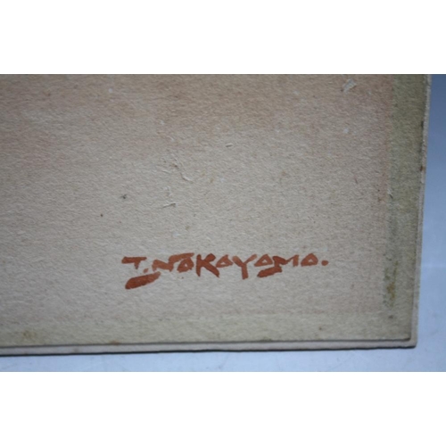 90 - T. NAKAYAMA (XX). Japanese school, a pair of interior scenes with Geisha playing a stringed instrume... 