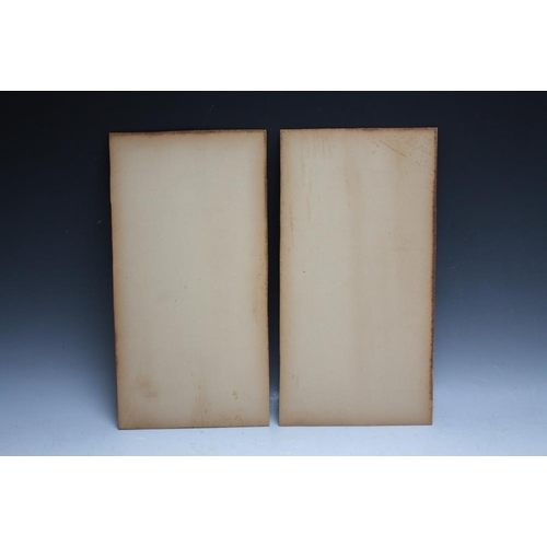 90 - T. NAKAYAMA (XX). Japanese school, a pair of interior scenes with Geisha playing a stringed instrume... 