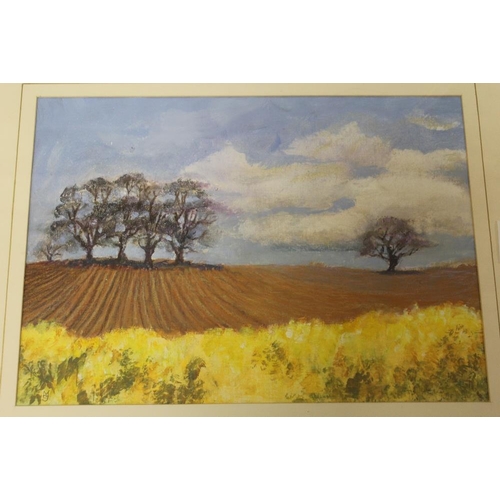 26 - A COLLECTION OF PASTEL PICTURES AND WATERCOLOURS TO INCLUDE A PAIR OF PASTEL PICTURES BY MARMEY SMIT... 