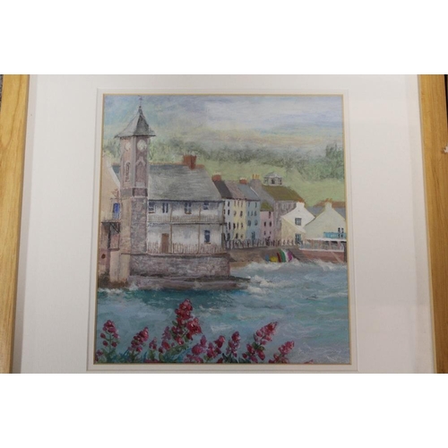 31 - A FRAMED AND GLAZED WATERCOLOUR ENTITLED CLANFORD HALL FARM BY IAN SMITH TOGETHER A FRAMED OIL ON CA... 