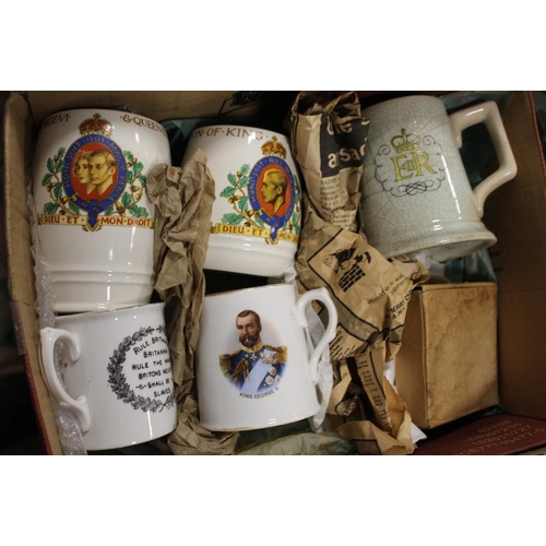 169 - THREE BOX OF ASSORTED CHINA TO INCLUDE ROYAL CROWN DERBY, ADAMS, ROYAL WORCESTER ETC.