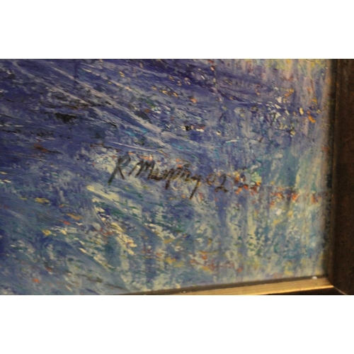 47 - A FRAMED AND GLAZED MIXED MEDIA PICTURE ENTITLED 'COME IN FROM THE GARDEN AND PLAY' BY ROBYN MURPHY,... 