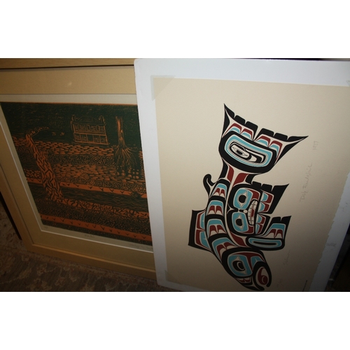 20 - A COLLECTION OF SIGNED LIMITED EDITION PRINTS, ONE ENTITLED 'NUDO' SIGNED AUTOLA TOGETHER WITH A FRA... 