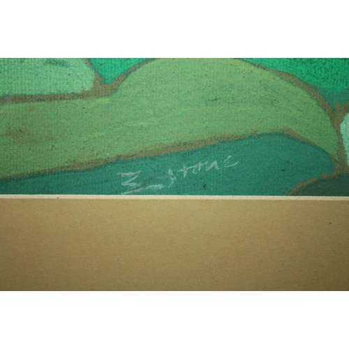 100 - SCHOOL OF EVIE SYDNEY HONE (1894-1955). Abstract composition 'Warm & Cold', see inscription verso, b... 