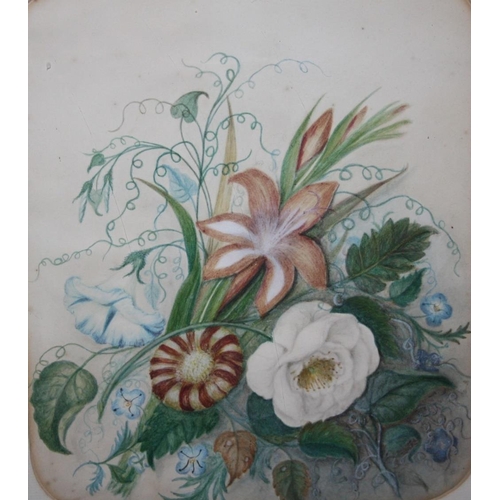 114 - ENGLISH SCHOOL (XX). Floral study, watercolour, gilt framed and glazed, 25.5 x 21 cm