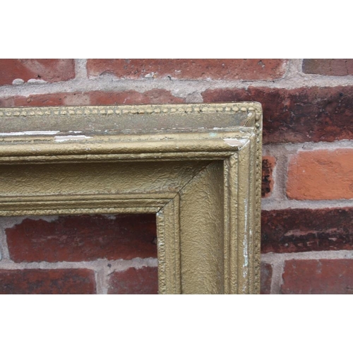 54 - A NINETEENTH CENTURY GOLD FRAME, width of frame 12 cm, rebate 133 x 82 cm