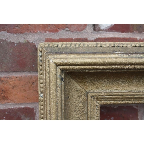 54 - A NINETEENTH CENTURY GOLD FRAME, width of frame 12 cm, rebate 133 x 82 cm