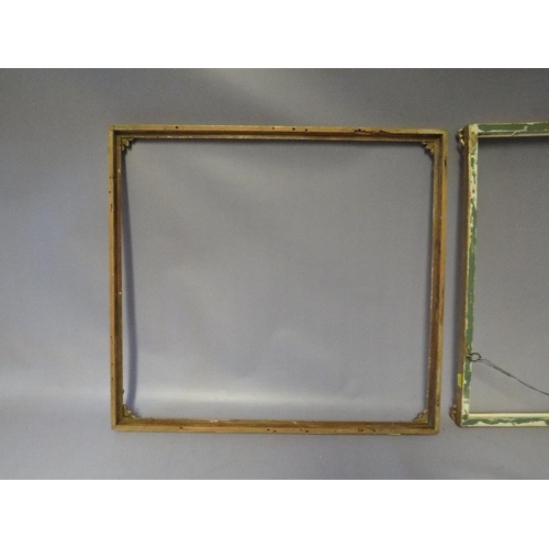 65 - A SELECTION OF EIGHT LATE 19TH / EARLY 20TH CENTURY GOLD DECORATIVE WATERCOLOUR FRAMES, with some re... 