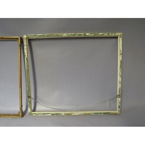 65 - A SELECTION OF EIGHT LATE 19TH / EARLY 20TH CENTURY GOLD DECORATIVE WATERCOLOUR FRAMES, with some re... 