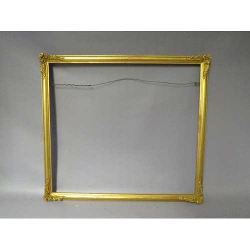 65 - A SELECTION OF EIGHT LATE 19TH / EARLY 20TH CENTURY GOLD DECORATIVE WATERCOLOUR FRAMES, with some re... 