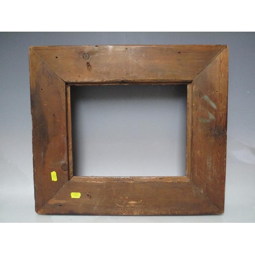 68 - A LATE 18TH / EARLY 19TH CENTURY DECORATIVE CARVED WOODEN FRAME, some damages, frame W 9 cm, rebate ... 