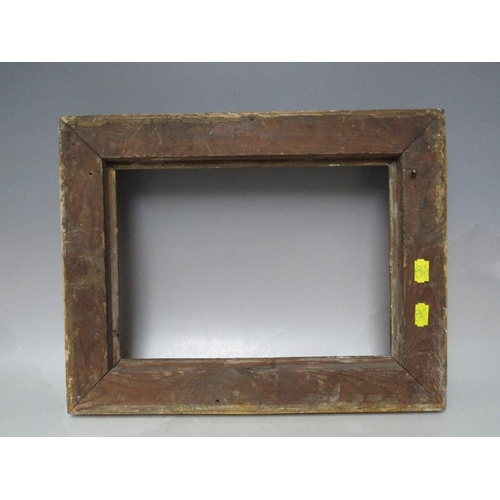 71 - A LATE 18TH / EARLY 19TH CENTURY GOLD FRAME, with decorative design to inner edge, frame W 5.5 cm,  ... 