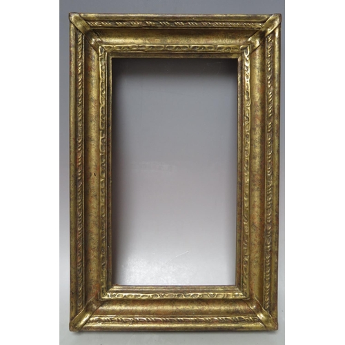 86 - A 20TH CENTURY GOLD FRAME, frame W 4.5 cm, rebate 15 x 17 cm,