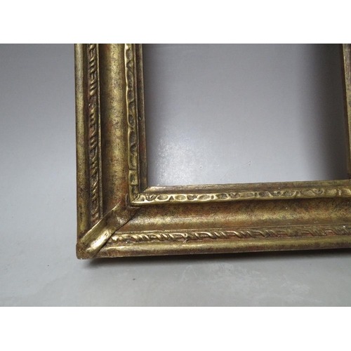 86 - A 20TH CENTURY GOLD FRAME, frame W 4.5 cm, rebate 15 x 17 cm,