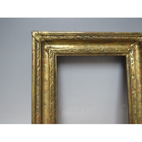 86 - A 20TH CENTURY GOLD FRAME, frame W 4.5 cm, rebate 15 x 17 cm,