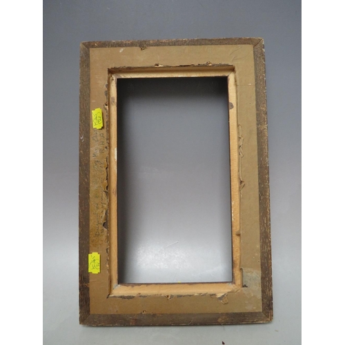 86 - A 20TH CENTURY GOLD FRAME, frame W 4.5 cm, rebate 15 x 17 cm,